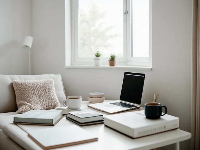 Veste posée sur une chaise dans une librairie, routine quotidienne en espagnol avant de sortir