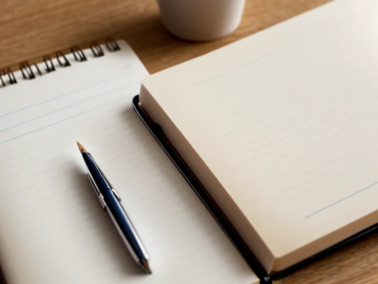 Un carnet de notes avec du vocabulaire espagnol à côté de médicaments